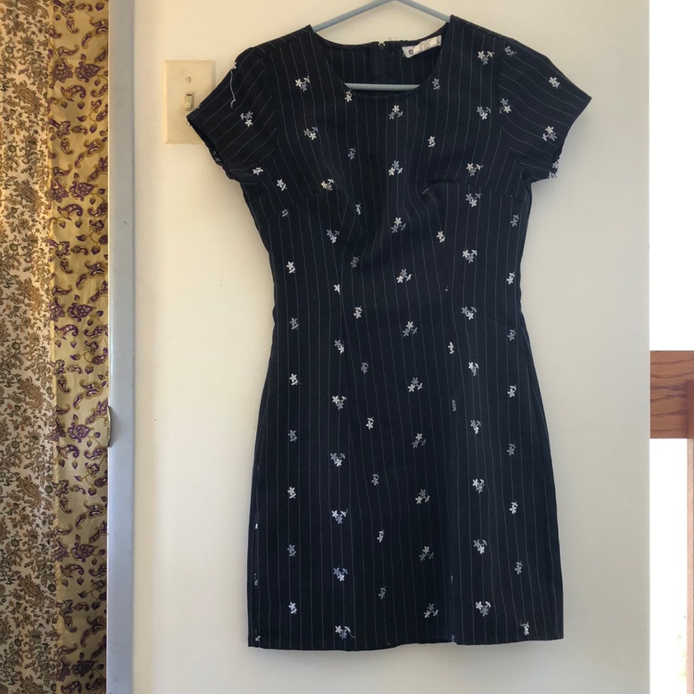 Cute Vintage Striped mini-Dress